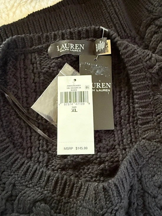 NWT Ralph Lauren Cable-Knit Cotton-Blend Sweater - Picture 8 of 8